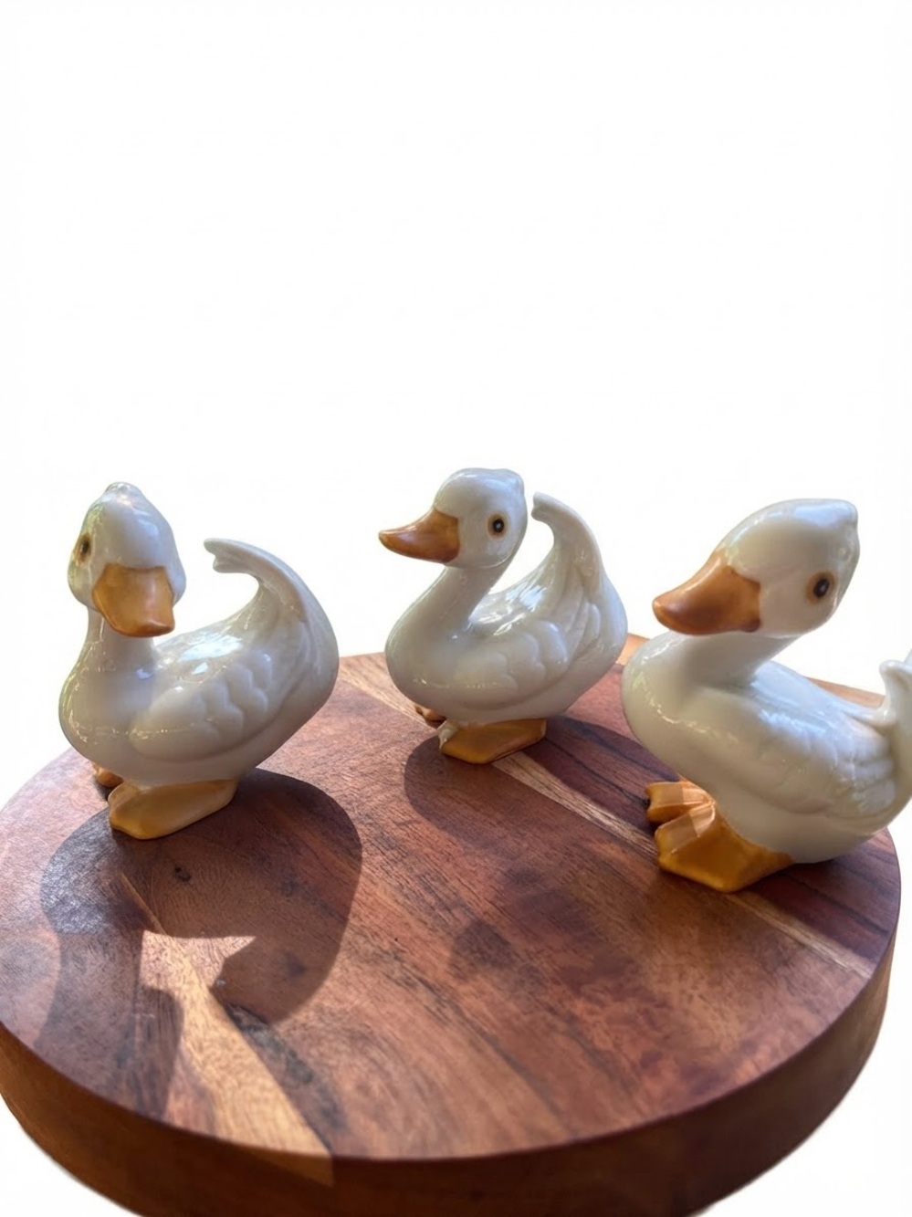 Homeco 1414 VTG Ceramic Duck Figurines Set of 3 Made in Taiwan